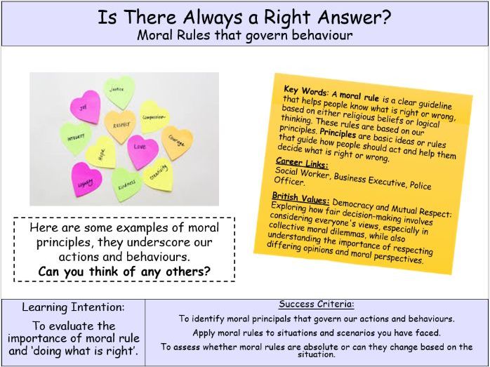 Moral Rules and Ethical Decision Making