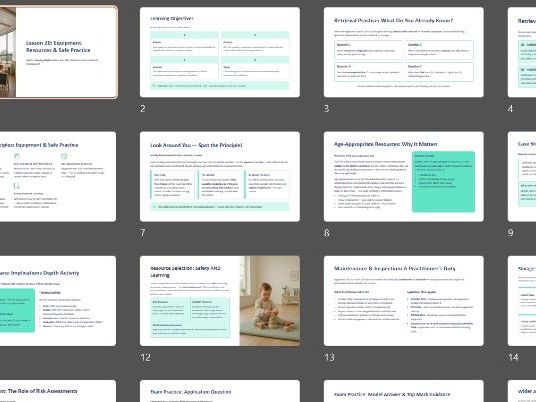 Pearson Level 3 AAQ Early Childhood Development | Unit 2: Keeping Children Safe | Complete Unit