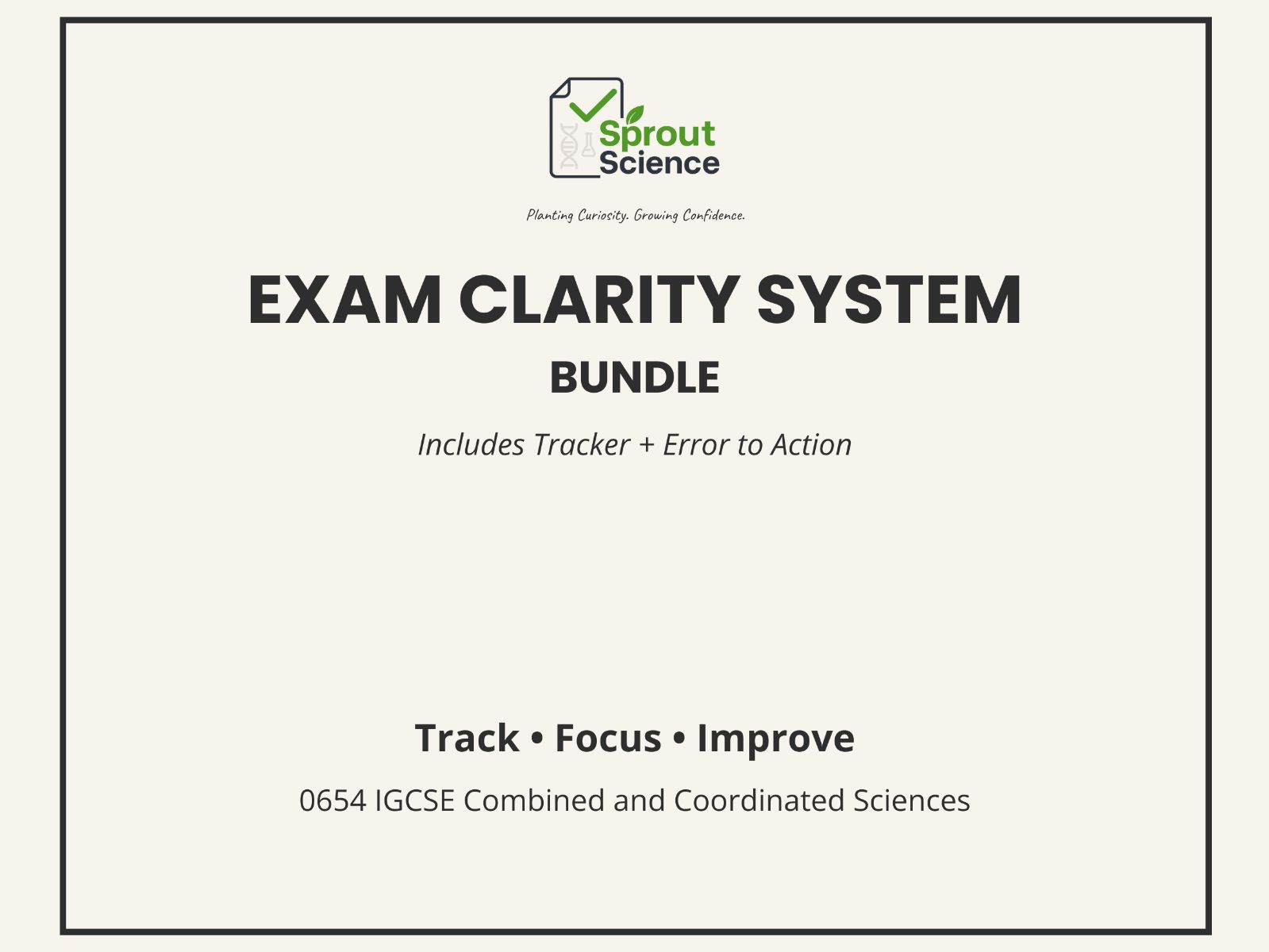 Exam Clarity System | IGCSE Combined and Coordinated Science (0654)
