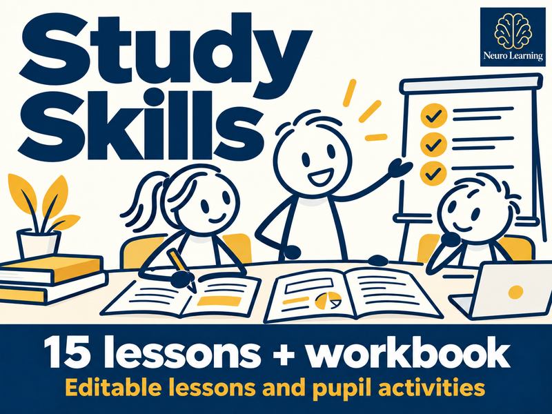 Study Skills – 15 Lessons + Workbook