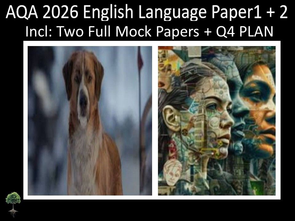 Two AQA 2026 GCSE English Language Paper 1 + 2 Mocks | Q4 Plan