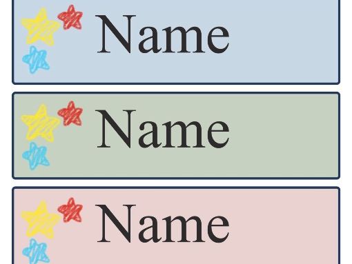 Tray Labels