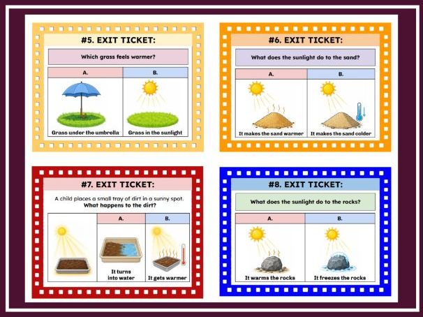 NGSS K-PS3-1 Effect of Sunlight on Earth’s Surface | Kindergarten Science