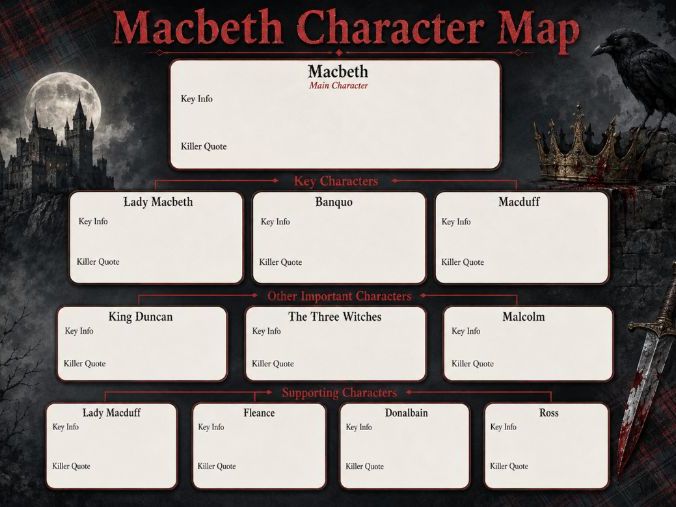 Macbeth Character Map