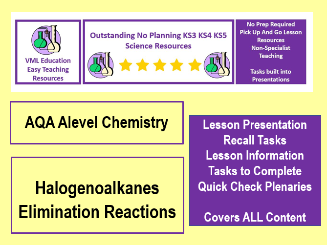 AQA Alevel Organic Chemistry Chapter 13 Elimination of Halogenoalkanes