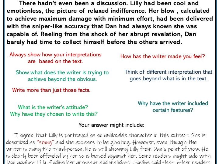 What is the writer's intention