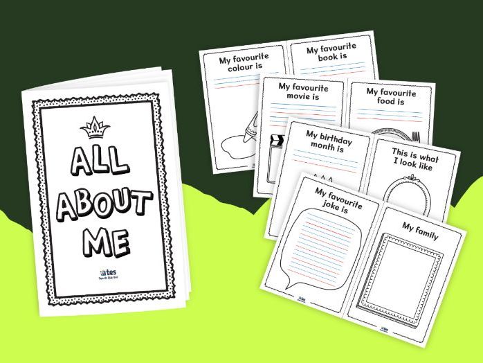 All About Me booklet - KS1