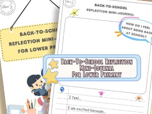 Back-to-School Reflection Mini-Journal for Lower Primary