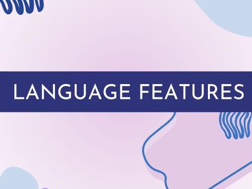 Language Features Booklet