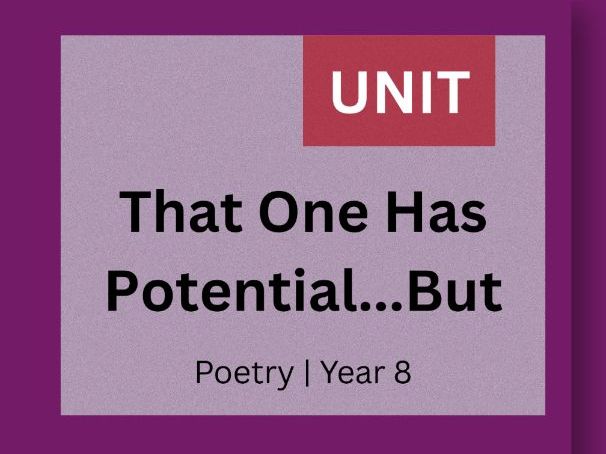 Poetry Unit | Symbolism & Imagery | Fear of Failure & Uncertainty | Year 8 (KS3)