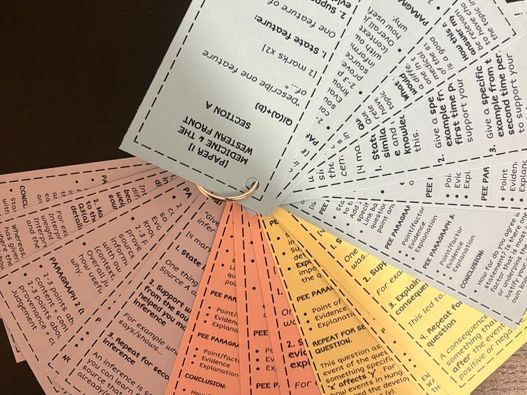 Edexcel GCSE History Question Structure Keyrings