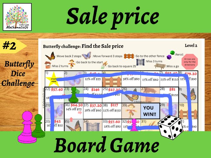 Sale price Butterfly Dice Board Game #2