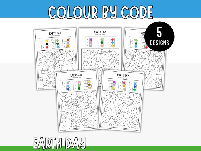 Colour by Code - Earth Day
