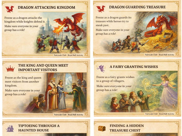 Fairytale Freeze Cards - FREE Sample Page