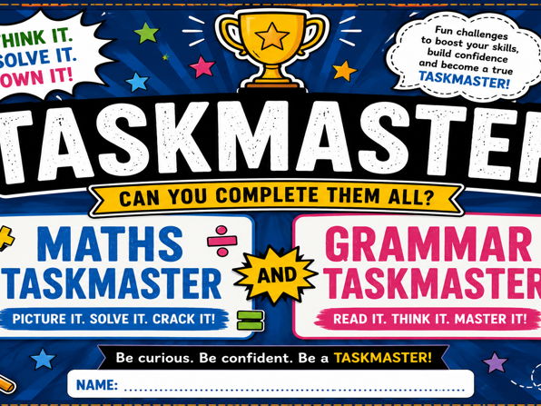Year 6 SATs Taskmaster Challenges | Maths & Grammar Revision Activities