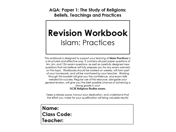 AQA Workbook: Islam Practices