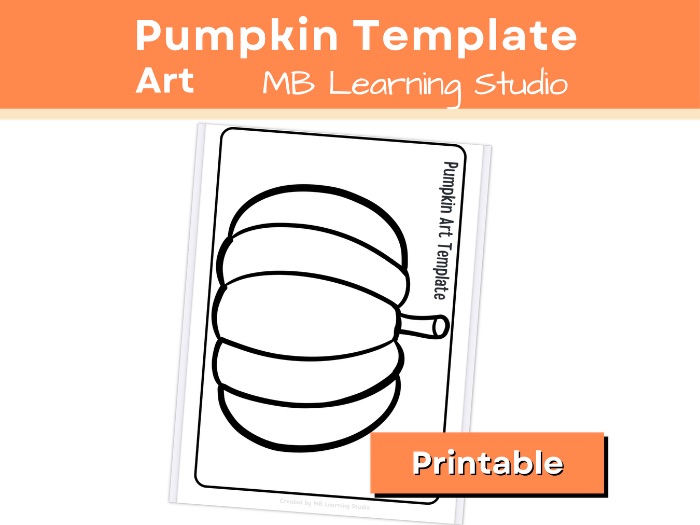Autumn Pumpkin Art Template – Creative Activity for EYFS, KS1, Pre-K to 1st Grade