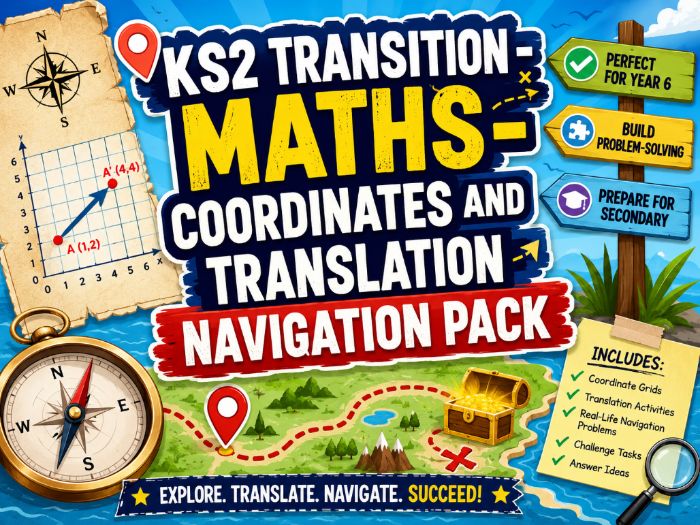 KS2 Transition - Maths - Coordinates and Translation Navigation Pack