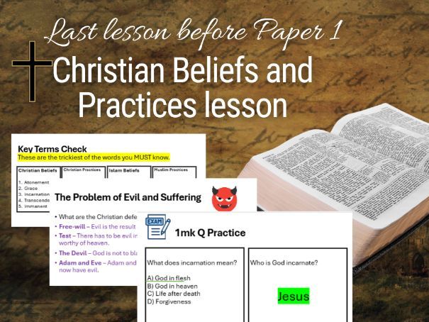 GCSE RE AQA Christianity Paper 1 Final Revision (Last Lesson Before Exam, Yr11)