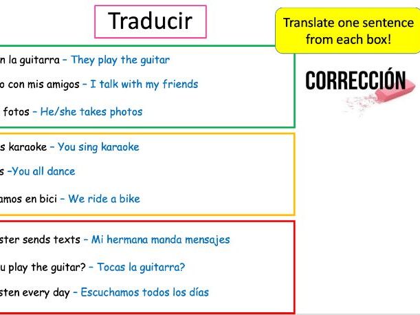 KS3 Spanish Free Time L2 ¿Qué hace tu amigo? (PPT+WS)