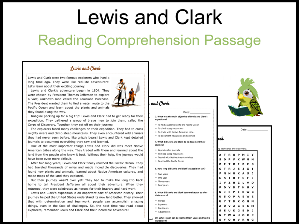 lewis-and-clark-reading-comprehension-and-word-search-teaching-resources