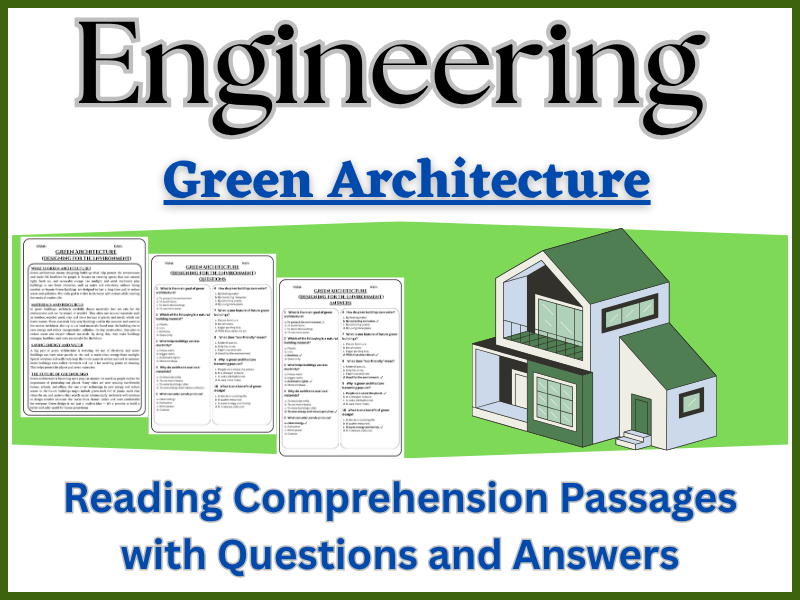 Green Architecture: Reading Comprehension – Fun, Interactive & Ready-to-Print