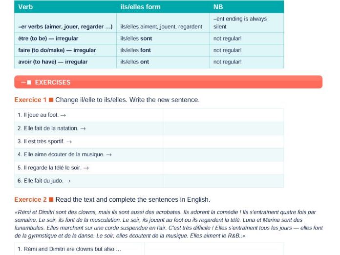 Year 7 KS3 French — Summer Revision Booklet | Studio 1 Rouge | Module 3