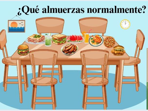 ¿Qué almuerzas normalmente?