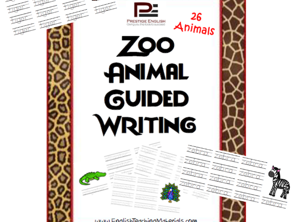 Zoo Animals Guided Writing