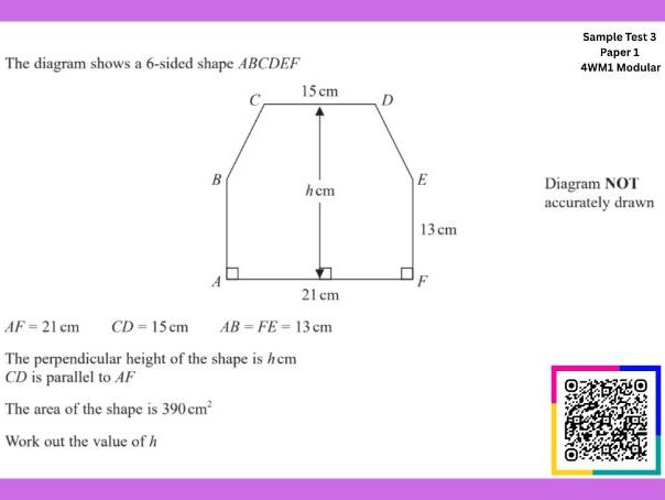 Area & Perimeter of Compound Shapes | IGCSE Modular | Higher | 4WM1 Unit 1 | Maths
