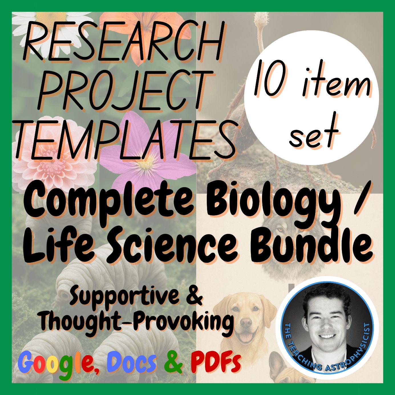 Biology | 10 Science Research Project Templates | Life Science