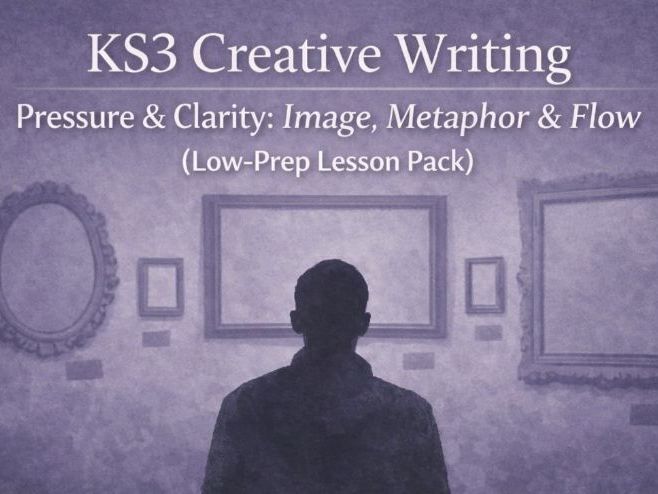 KS3 Creative Writing — Pressure & Clarity: Image, Metaphor & Flow (Low-Prep Lesson Pack)
