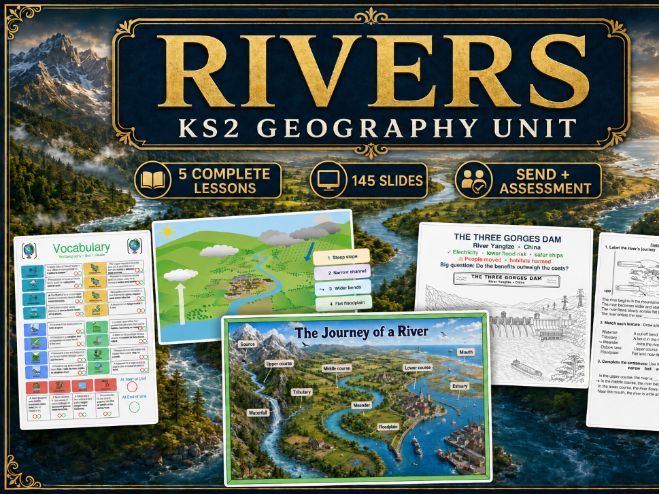 KS2 Rivers - Geography - Complete unit.