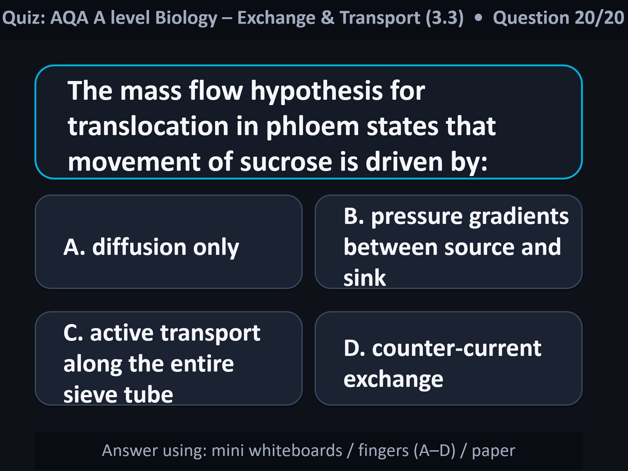 AQA A‑Level Biology Retrieval Practice Quiz Bundle (Biological Molecules to Genetics)