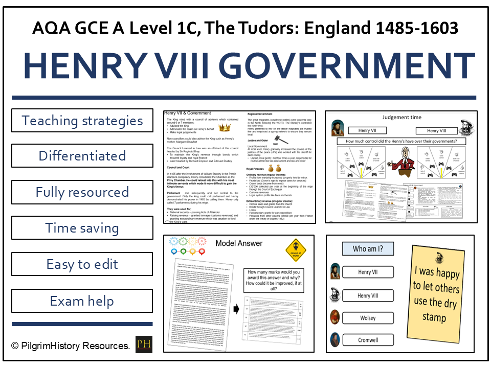 Henry VIII and Government: Power, Faction and Royal Authority | AQA A Level History