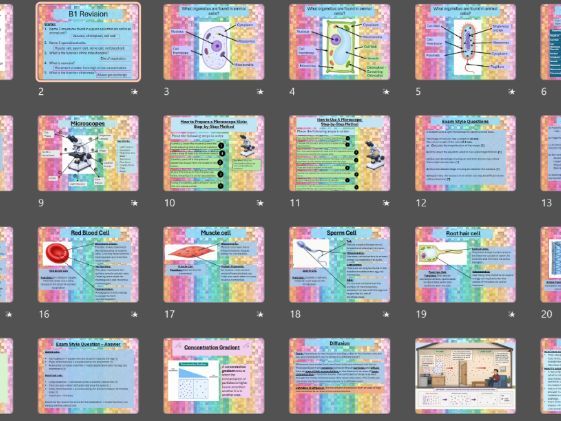 GCSE AQA Biology: Cells, Organelles, Diffusion, Osmosis, Active Transport & Required Practicals