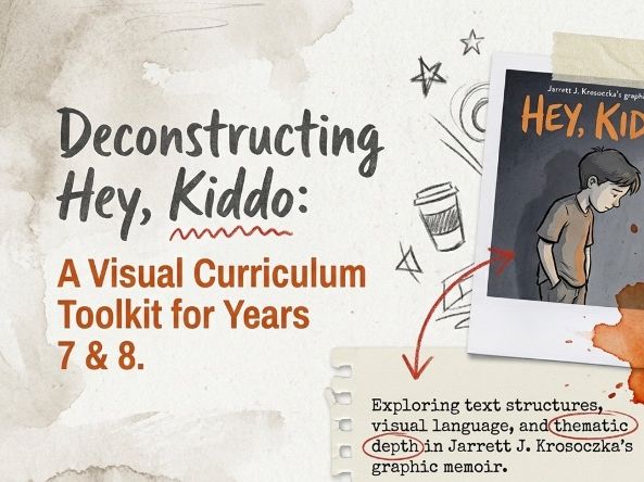 Hey, Kiddo Study Unit | Jarrett J. Krosoczka | Graphic Memoir | Discussion Based