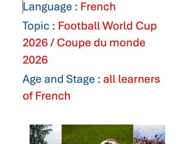 French World Cup 2026 quiz for all learners of French , multiple-choice, 37 questions.