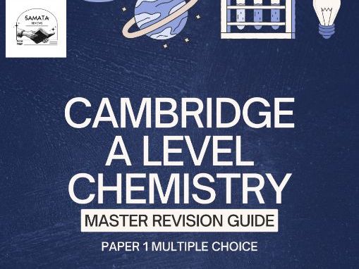 CIE A level Chemistry 9701 Paper 1 MCQ Master Revision Guide with Past Paper Analysis & Insights