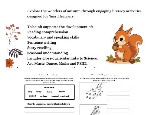 The Leaf Thief themed: Year 1 Literacy Pack