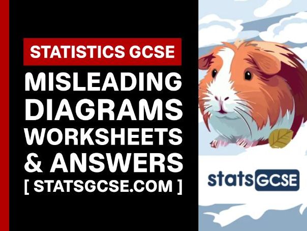 Misleading diagrams - GCSE Statistics - Worksheet Pack + Answers