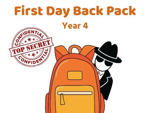 First Day Backpack - Year 4