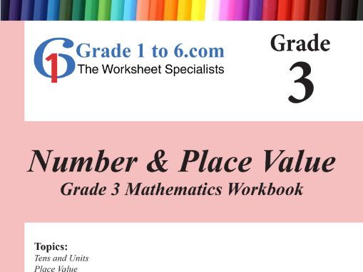 Number Place Value Grade 3 Maths Workbook From Wwwgrade1to6com Books - 