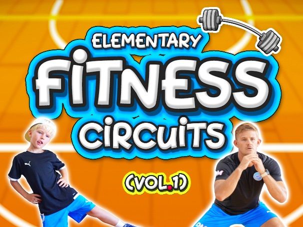 Fitness Circuit Station cards - 36 PE activities for primary & secondary school