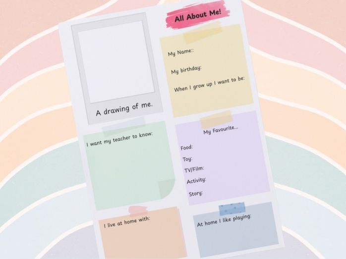 Starting School - All About Me