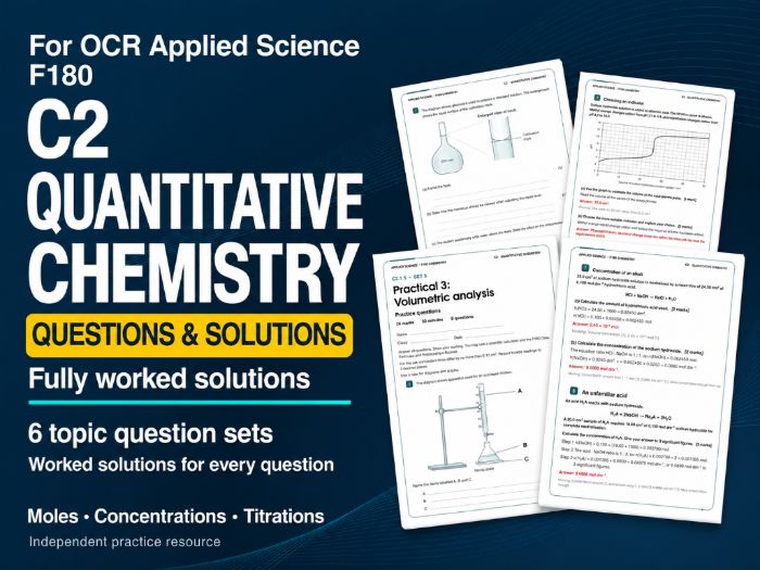 OCR AAQ Applied Science - F180 C2 Practice Questions