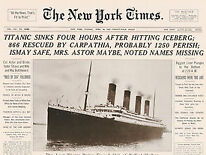 Titanic Newspaper Examples [PowerPoint]