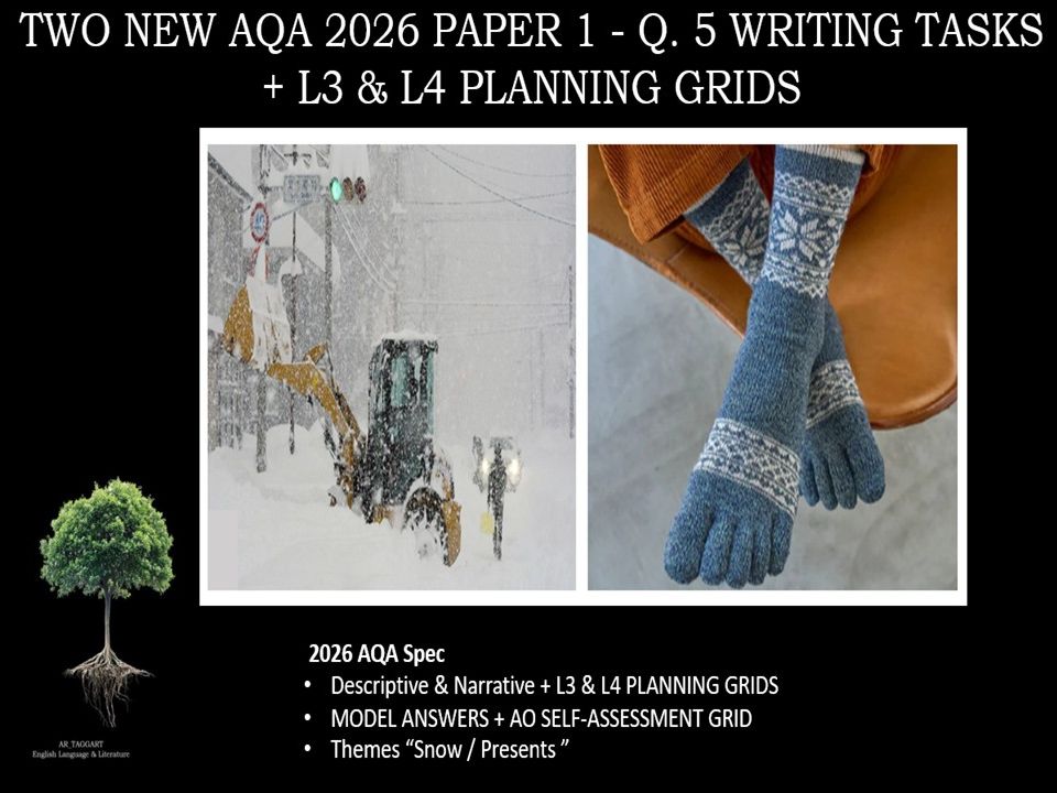 QUESTION 5 - TWO  FULL WRITING TASKS | 2026 PAPER 1 | PLANS | AO GRID | MODELS