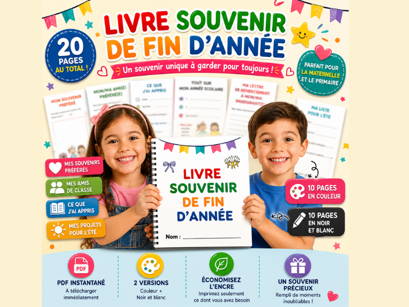 Cahier Souvenir de Fin d’Année PDF