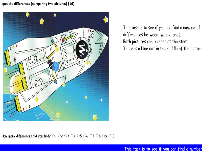 spot the differences [comparing two pictures] [16]